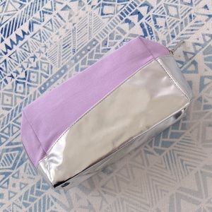 Lancôme Lavender & Silver Makeup Bag